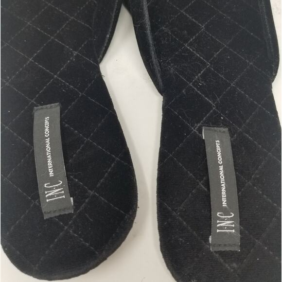 INC. Black Cozy Slipper Comfortable Slip On Lightweight Slipper Women's Size 11 - Picture 7 of 7